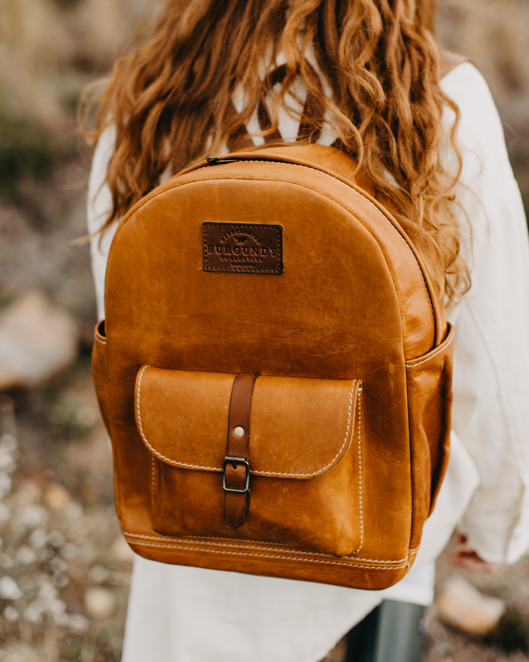 The Frontier Leather Backpack Burgundy Collective