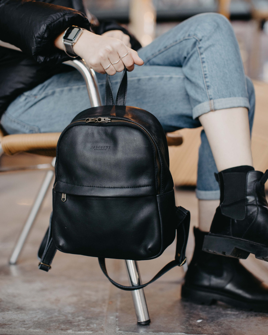 captain lea leather backpack Leia Backpack – Burgundy Collective