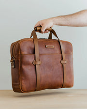 The Columbus Briefcase – Cognac