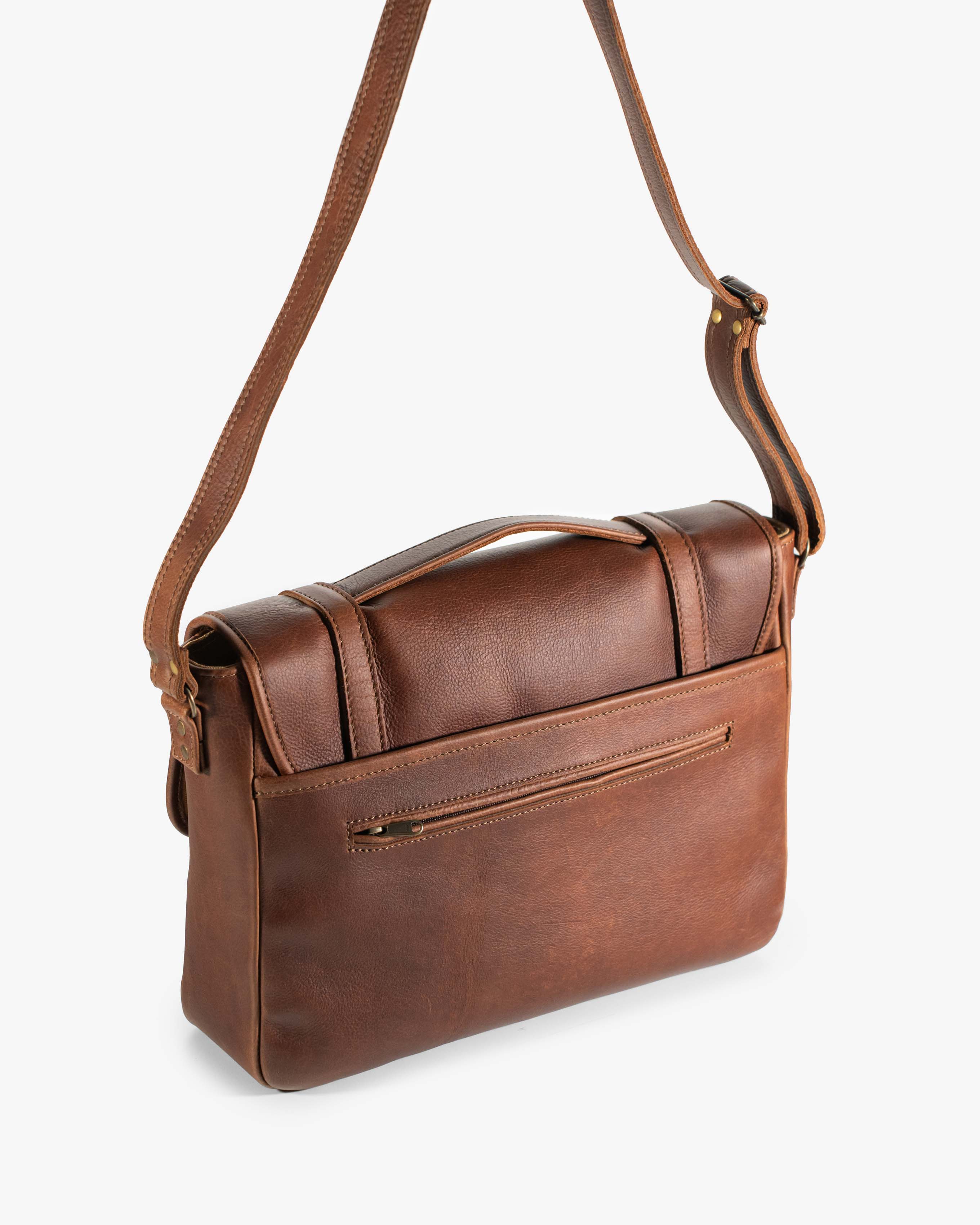 帝国陸軍　肩掛け革鞄　曹長 The Satchel Leather Briefcase | Burgundy Collective