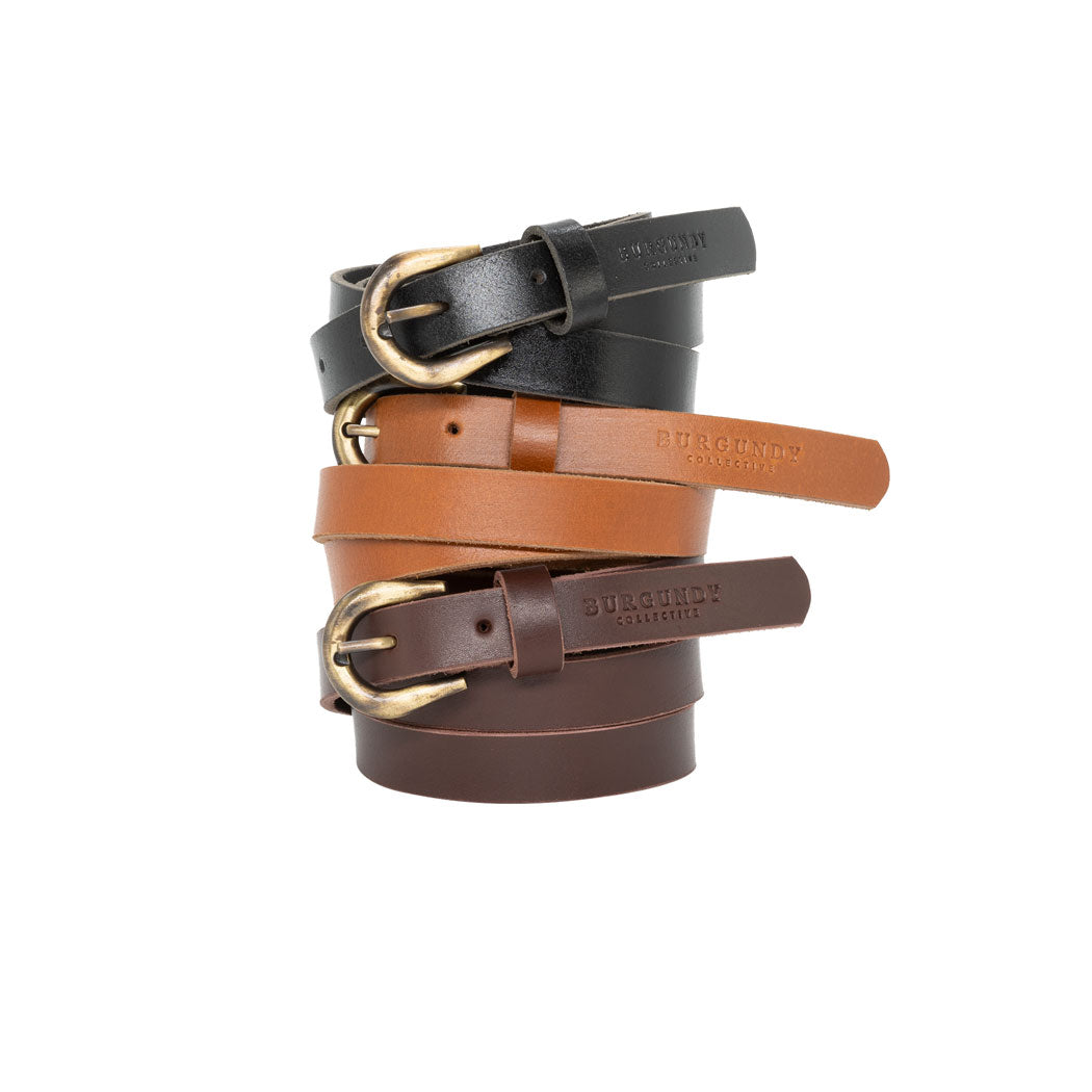 Ladies Belt - Burgundy Collective